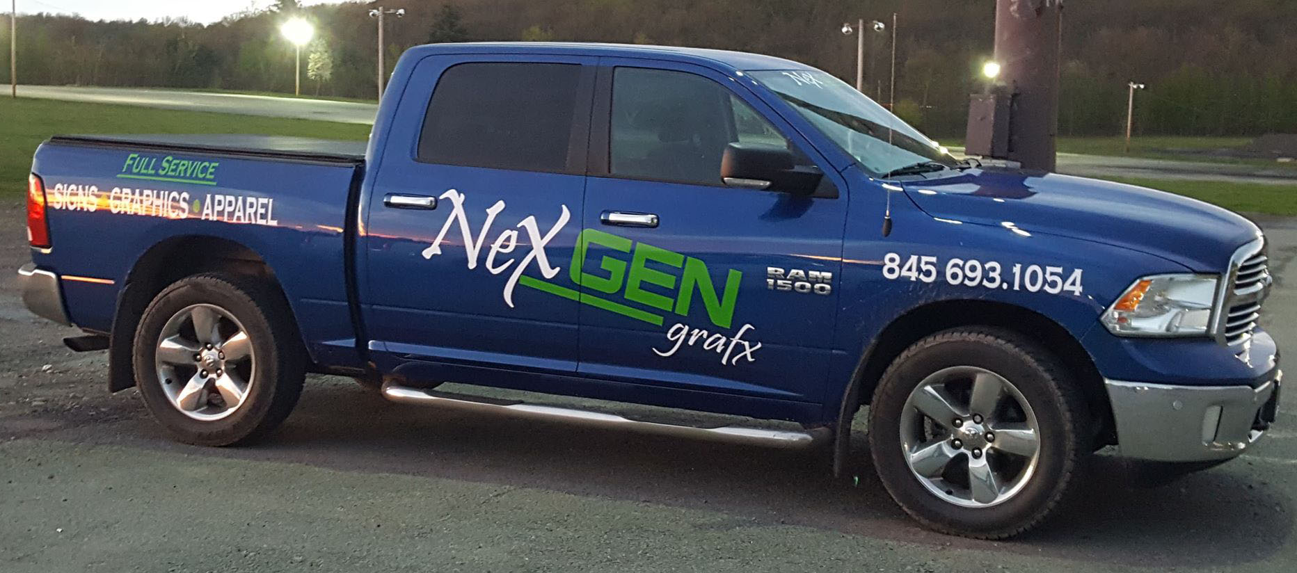 Banner, Nex Gen truck.